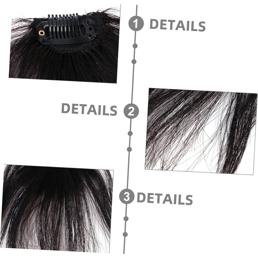 Hkhbjs Clip In Air Fringe Wig For Women Straight Fringe Bangs Hair Extension Clips For Everyday Use