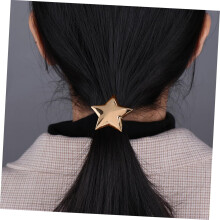 Metall-Haargummis für Damen, geometrische, elastische Haargummis, leichte Haargummis, stylische Haaraccessoires