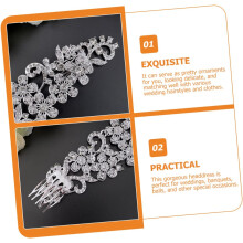 Bruidshaarkam met strass-steentjes en kristallen, een elegant en comfortabel accessoire voor bruiden en bruidsmeisjes bij speciale gelegenheden.