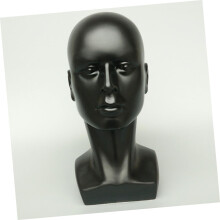 Mannequin met kaal hoofd, standaard voor pruik, sjaal of haarstyling displayhouder.