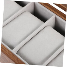 Uhrenaufbewahrungsbox aus Holz mit Fächern, dekoratives Etui für den Schreibtisch, Uhrenhalter, Box für Zuhause und Büro