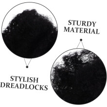 Echthaar-Extensions (30 g) aus natürlichem Afro-Dreadlock-Haar, ideal für Perückenreparaturen und DIY-Haarteile für Frauen