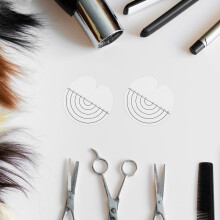 120 Stück Hitzeschutzpads für Dauerwellenpflege und Haarverlängerungen, Schutzschild-Abstandshalter