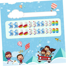 24 stuks nepnagelstickers met cartoonfiguren voor jongens en meisjes