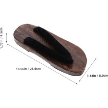 Japonês Geta Sandálias Madeira Tradicional Cosplay Chinelos Kimono Homens Clogs Indoor