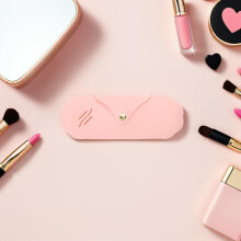 Estuche de silicona para brochas de maquillaje, organizador de cosméticos de viaje con bolsillos para uso doméstico.