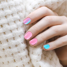 120Pcs False Nails Set with Removable Adhesive, Cartoon Full Cover Artificial Nail