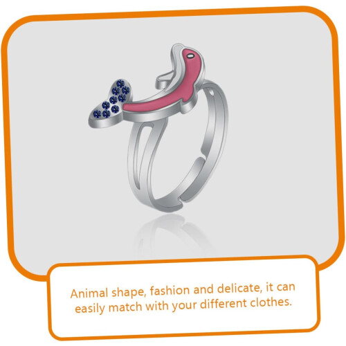 Thermochromic Dolphin Ring Changing Mood Sensory Adjustable Opening f