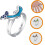 Thermochrome dolfijnring met veranderende stemming, sensorisch verstelbare opening. 1