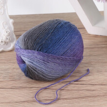 Farbverlaufsgefärbtes Wollgarn 180 m zum Handstricken und Häkeln, buntes segmentgefärbtes Regenbogenwollgarn