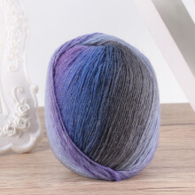 Farbverlaufsgefärbtes Wollgarn 180 m zum Handstricken und Häkeln, buntes segmentgefärbtes Regenbogenwollgarn