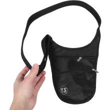 Diebstahlsichere, wasserdichte Reise-Hüfttasche/Umhängetasche für Damen und Herren, U-förmiges Passfach