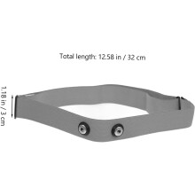 Ceinture pectorale de sport élastique ajustable avec capteur pour fitness en extérieur (gris)