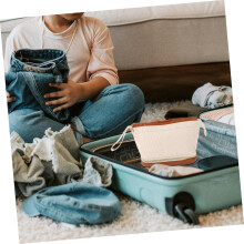 Organizador de saco cosmético de zíper de camada dupla de grande capacidade para mulheres viajam ao ar livre titular de bolsa de maquiagem