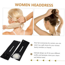 Elegante flor design cabelo pão Maker torcido pão Shaper acessórios de cabelo das mulheres para fazer pão