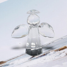 Engel-Glasfigur, kreativ geformte Tischdekoration aus Glas, multifunktional