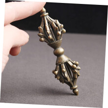 Vajra-Stößel-Verzierung für den Schreibtisch, Messing, Vajra-Stößel-Dekoration, Vintage-Handwerk
