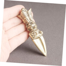 Pilon Vajra en laiton, ornement rituel, objet de décoration robuste pour la maison ou le bureau
