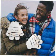 Tigerhandschuhe aus Plüsch, warme Winterhandschuhe, weißes Paar, weiches Plüsch für Cosplay und Kostüme