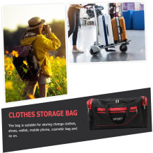Bolsa de ombro de viagem de pano Oxford grande capacidade portátil à prova d'água bolsa de armazenamento de bagagem