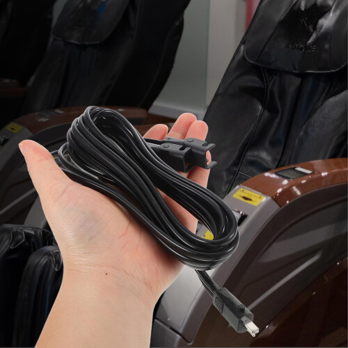 2 Meter Recliner Lever Cable Replacement Black Plastic Power Cord Splitter 1