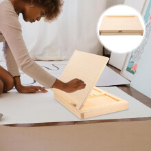 Tableau à dessin en bois avec tiroir, chevalet de bureau portable pour artistes peintres et dessinateurs.