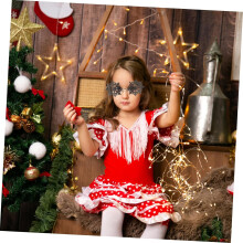 Schneeflocken-Sonnenbrille, randlos, schicke Brille für Partys, Weihnachtsdekoration, Neuheit