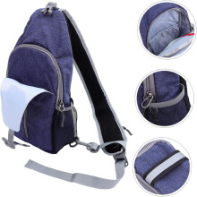 Umhängetasche für Herren zum Wandern mit verstellbarem Gurt, strapazierfähig und kratzfest, Outdoor-Brusttasche