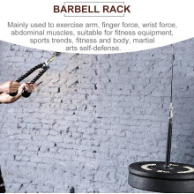 Support pour haltères avec barre de musculation et support pour haltères, idéal pour la musculation et l'entraînement en salle de sport.