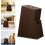 Keukenmes opbergrek, bruin plastic, platte bodem 1