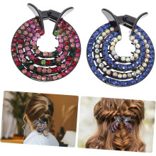2pcs Ponytail Clip Acessórios Cabelo Meninas Clips Cabelo Bonito Arco para Mulheres Meninas Senhoras