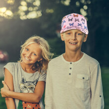 Gorra de béisbol para exteriores con estampado de mariposas, sombrero con visera, sombrero informal para el sol para niños, gorro de verano.