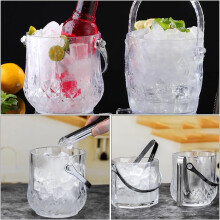 Bärbar ishållare med handtag i glas och rostfritt stål i lättvikt, enkel att bära, snygg design