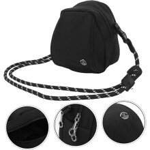Schultertasche/Umhängetasche für Damen und Herren, leichte schwarze Handytasche