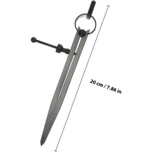 Busolă de distanțare pentru leathercraft, instrument de divizare de precizie de 150 mm, ecartament de marcare cu arc