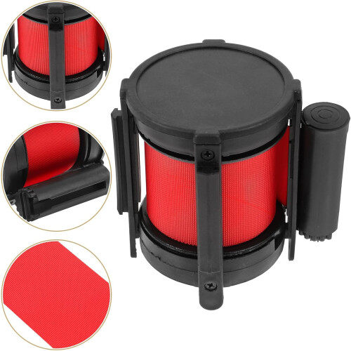 Retractable Caution Belt 5m Wall Mount Barrier Strap for Crowd Control Safety Retractable Barrier Belt Suitable