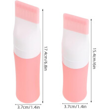 2pcs Scalp Care Bottle Hair Dye Applicator Silicone Massager for Scalp Treatment Home Salon Use Comb Applicator Bottle for Hair