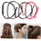 4 elastici per capelli con strass, fermacoda elastici per donne e ragazze 3