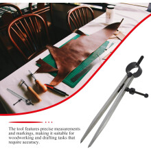 Kompas Leathercraft, presný deliaci nástroj 150 mm, pružinový značkovací mierka
