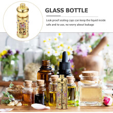 Verfijnd parfumflesje van goudkleurig legering glas, navulbaar, Midden-Oosters olieflesje