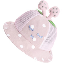 Cappello da sole da pescatore per bambini da 1 a 3 anni, traspirante, in cotone a rete, viola e rosa, con protezione solare.