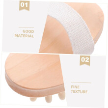 2pcs Wooden Massage Bath Brush for Shampoo Scalp Brush Shower Hair Scrubber Use during Bath Shower