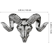 Goat Lapel Pin for Men Suits Silver Brooch Clip Vintage Style Jewelry Badge