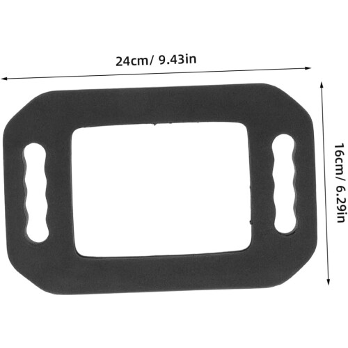 Wall-Mounted Rectangle Foam Edge Mirror, Unbreakable Self Barber Mirror 1