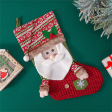 Weihnachtsschmuckset mit gesichtslosen Leinenpuppen, 6er-Set