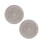 Cotton Linen Round Coaster, 18cm, Coffee 1