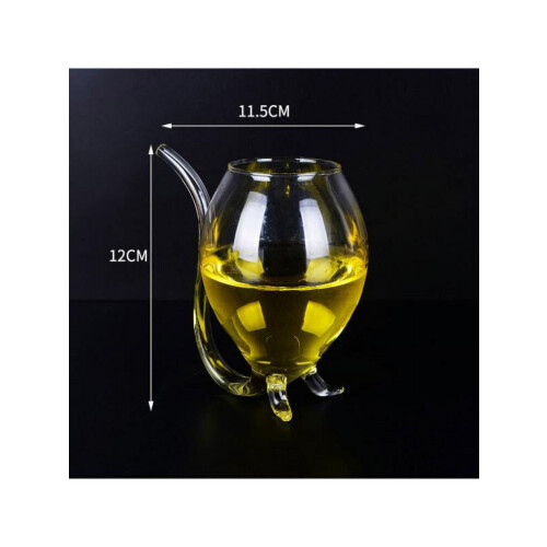 Verre à vin Vampire Devil 300 ml avec paille intégrée