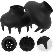 2pcs Hair Dryer Cover Diffuser Attachment for Blow Dryer Fits Diffuser for Curly Hair Styling at Parties Travel Home and Salon Use