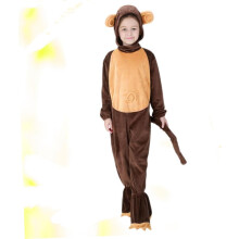 Kreatívny opičí cosplay kostým na Halloween, zábavný zvierací outfit na hranie rolí, veľkosť XS, ľahko sa nosí, pohodlný materiál