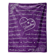 XIUH Flannel Blanket for Sofa Bed 130x150cm Purple